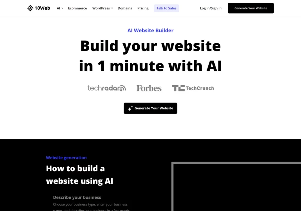 outils ia 10web.io