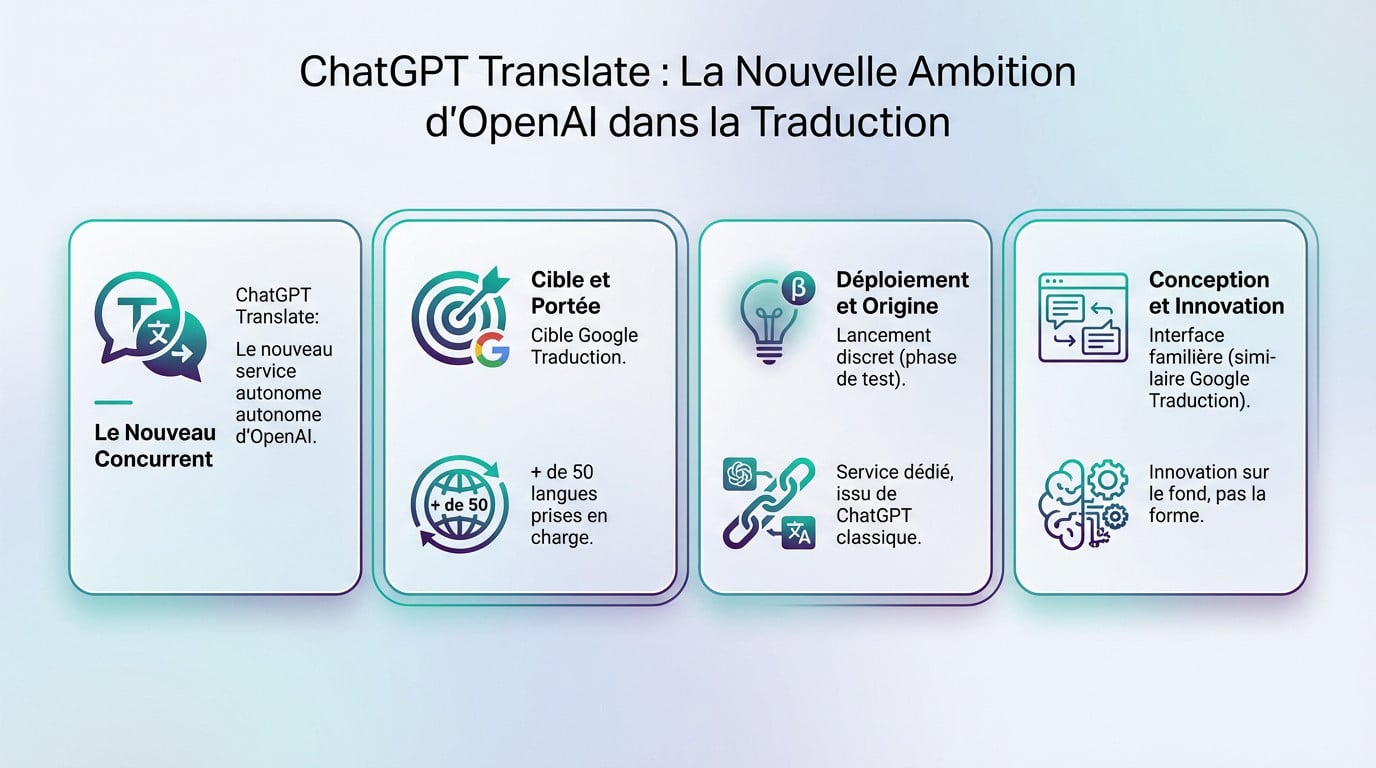 Interface de ChatGPT Translate montrant ses capacités de traduction face à Google Traduction