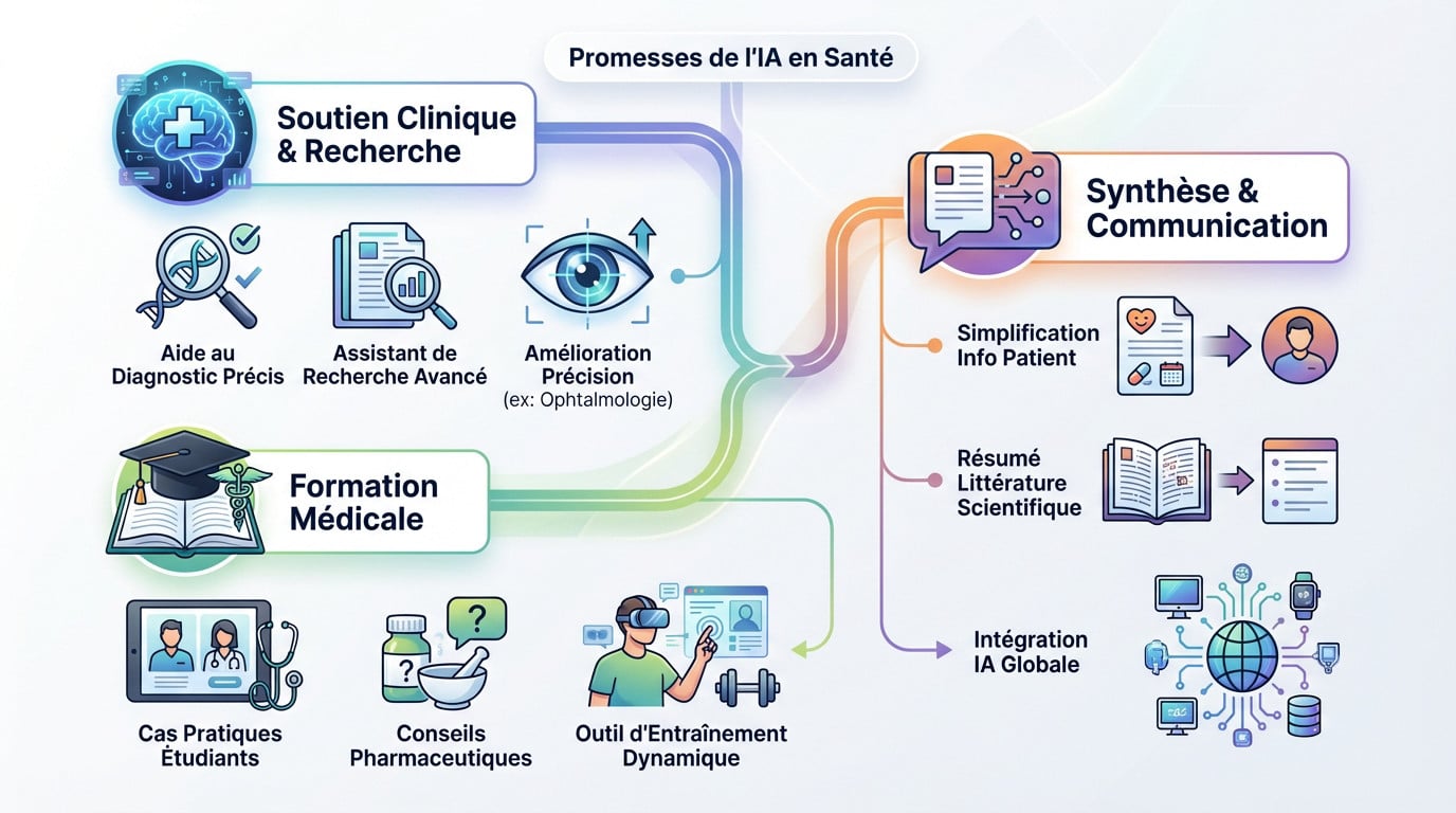 Illustration des promesses de l'IA et de ChatGPT dans le secteur de la santé