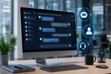Chatbot IA support client pour démarrage en ligne professionnel