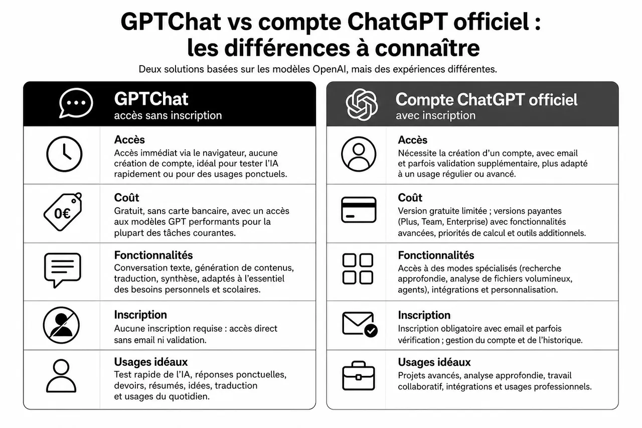 Chat OpenAI pour discuter avec une IA: où le trouver et comment bien s’en servir? , Chat OpenAI, GPTChat et autres solutions IA: les différences à connaître