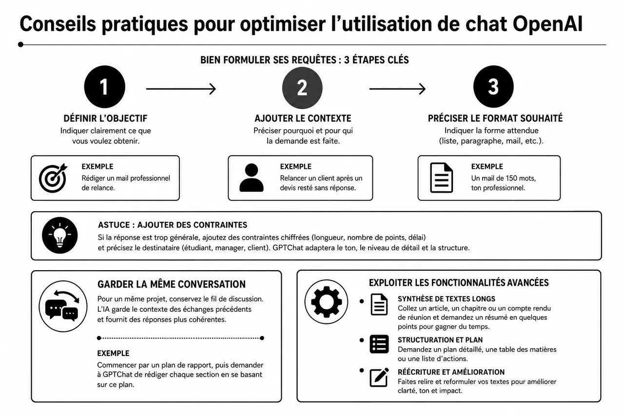 Chat OpenAI pour discuter avec une IA: où le trouver et comment bien s’en servir? , Conseils pratiques pour optimiser l’utilisation de chat OpenAI