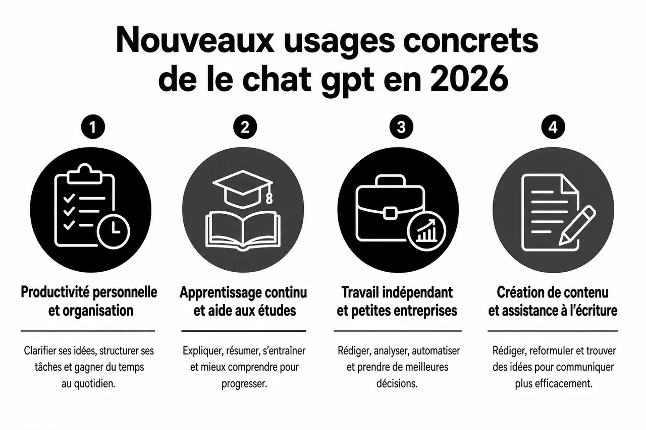Le ChatGPT pour les nuls: première prise en main pas à pas , Nouveaux usages concrets de le chat gpt en 2026