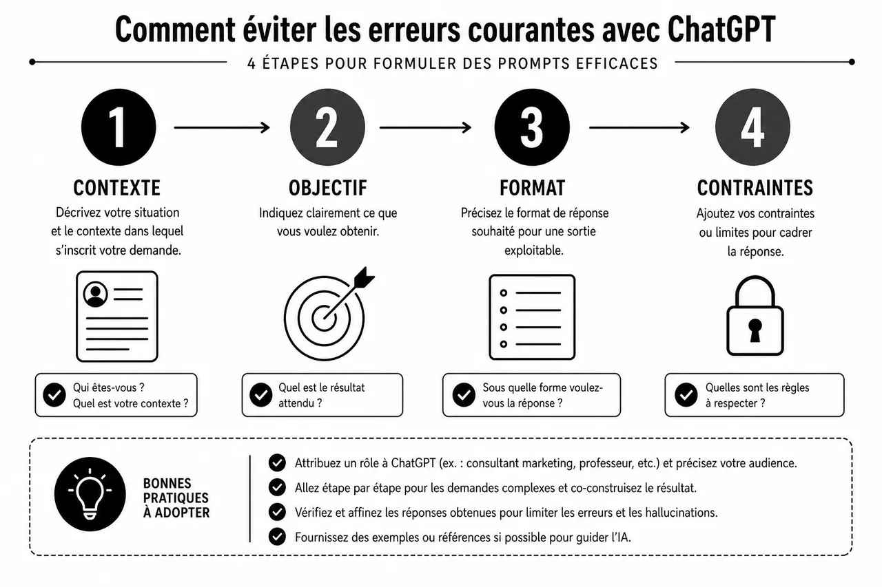 5 erreurs que tout le monde fait avec les chatbots IA (et comment les éviter) , Comment éviter ces erreurs: conseils et bonnes pratiques