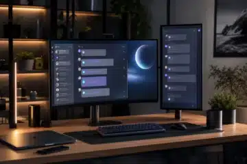 Interface de chat avec une intelligence artificielle moderne et professionnelle